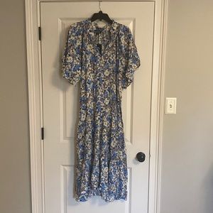 Blue floral maxi, NWT
